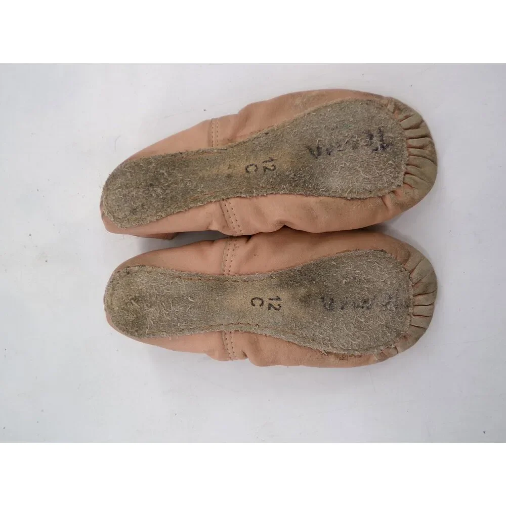 Pre-Owned Dance Ballet Shoes Dancing Fair Big Kids 12 Leather Full Sole